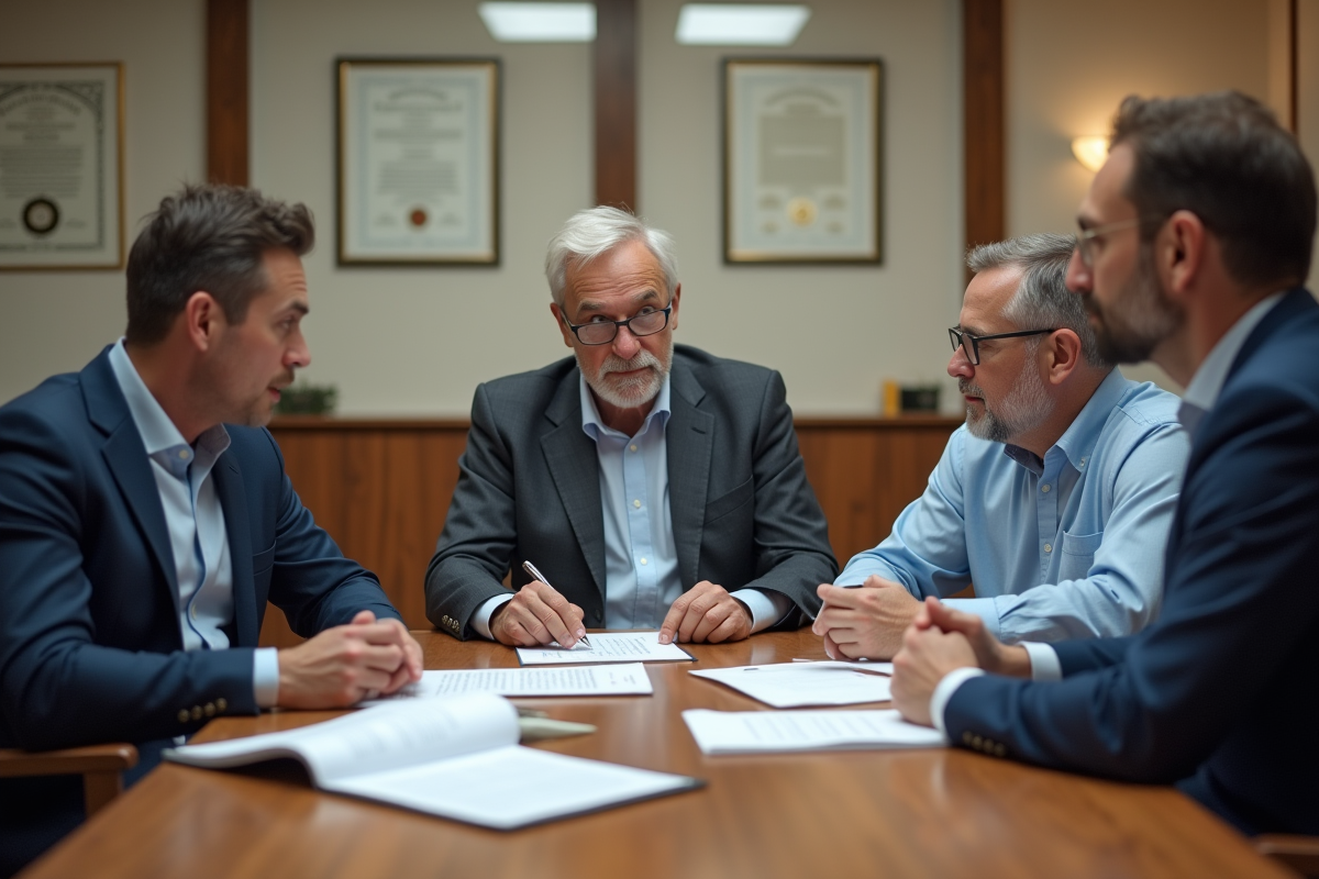 Groupe de personnes discutant autour d