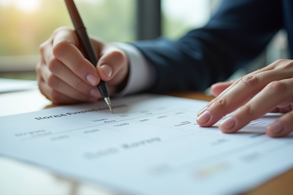 Mains signant un contrat de remboursement de pret
